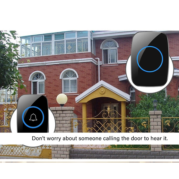 CACAZI A10 300m Long Range No Battery Waterproof LED Light Smart Wireless Doorbell CACAZI A10 300m Long Range No Battery Waterproof LED Light Smart Wireless Doorbell